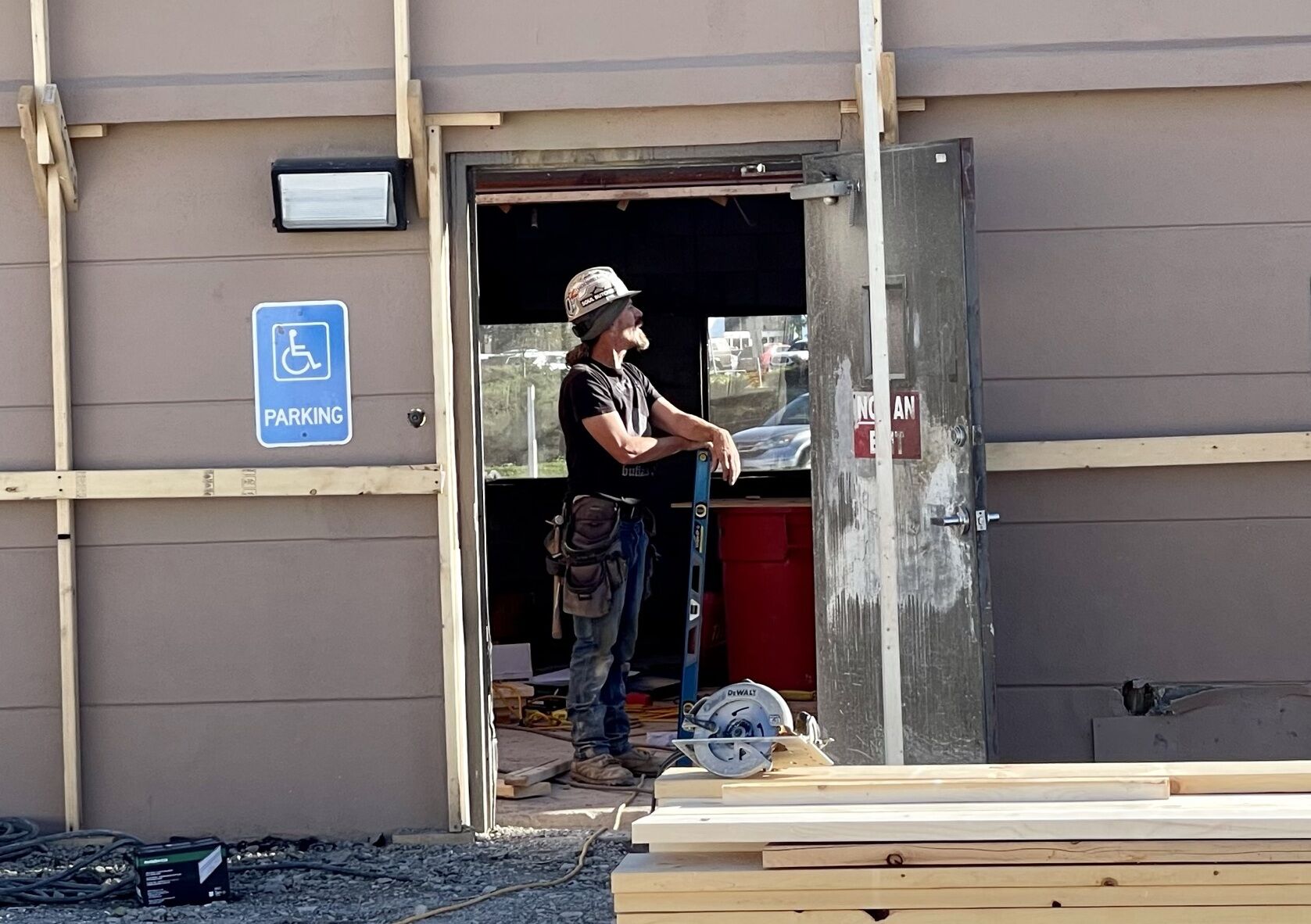 Work under way at Tom's Restaurant